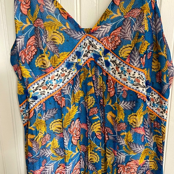 Verb by Pallavi Singhee Vineyard Tiered Maxi Dress Size 10 - Picture 3 of 6